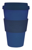 Ecoffee Cup Reusable Bamboo Cup in Plain Blue